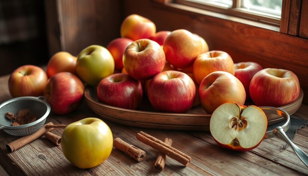 Baking apples