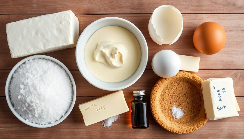 Classic Cheesecake Ingredients