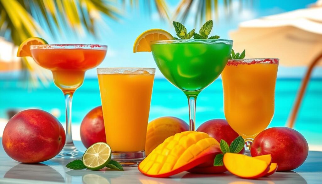 tropical fruit margaritas