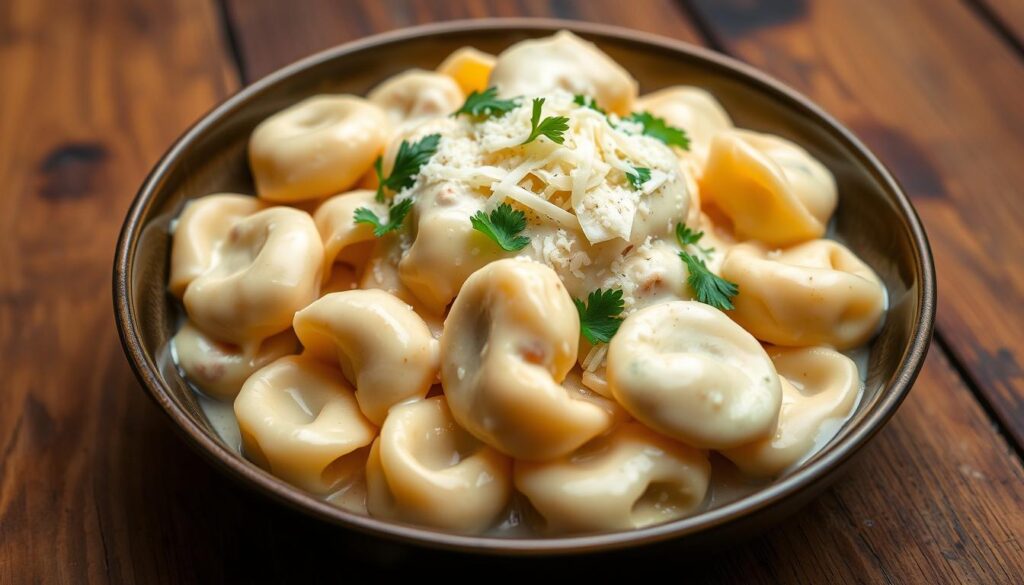 Chicken Tortellini Alfredo Dish