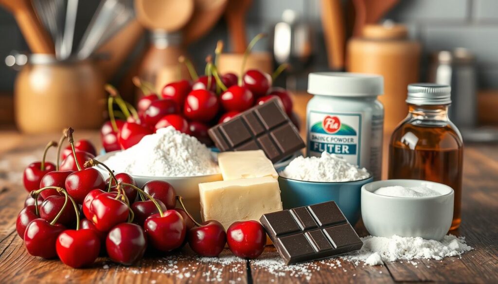 Chocolate Cherry Cake Ingredients