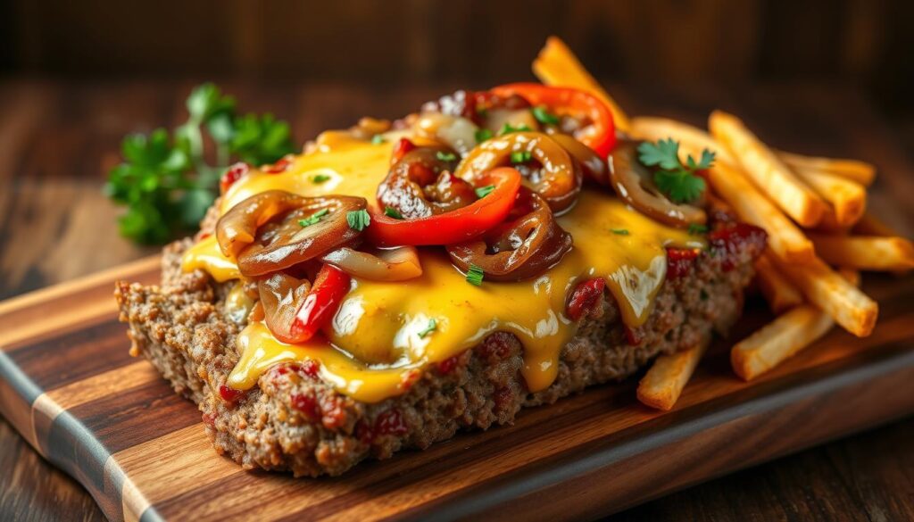 Philly Cheesesteak Meatloaf