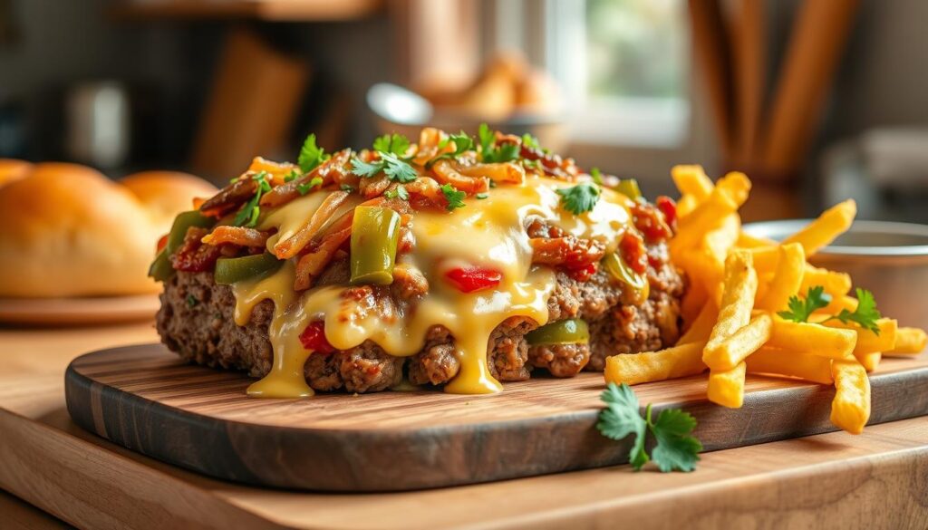 Philly Cheesesteak Meatloaf