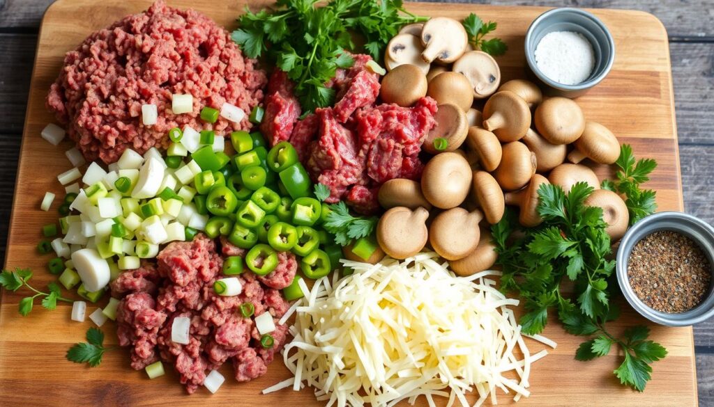 Philly Cheesesteak Meatloaf Ingredients