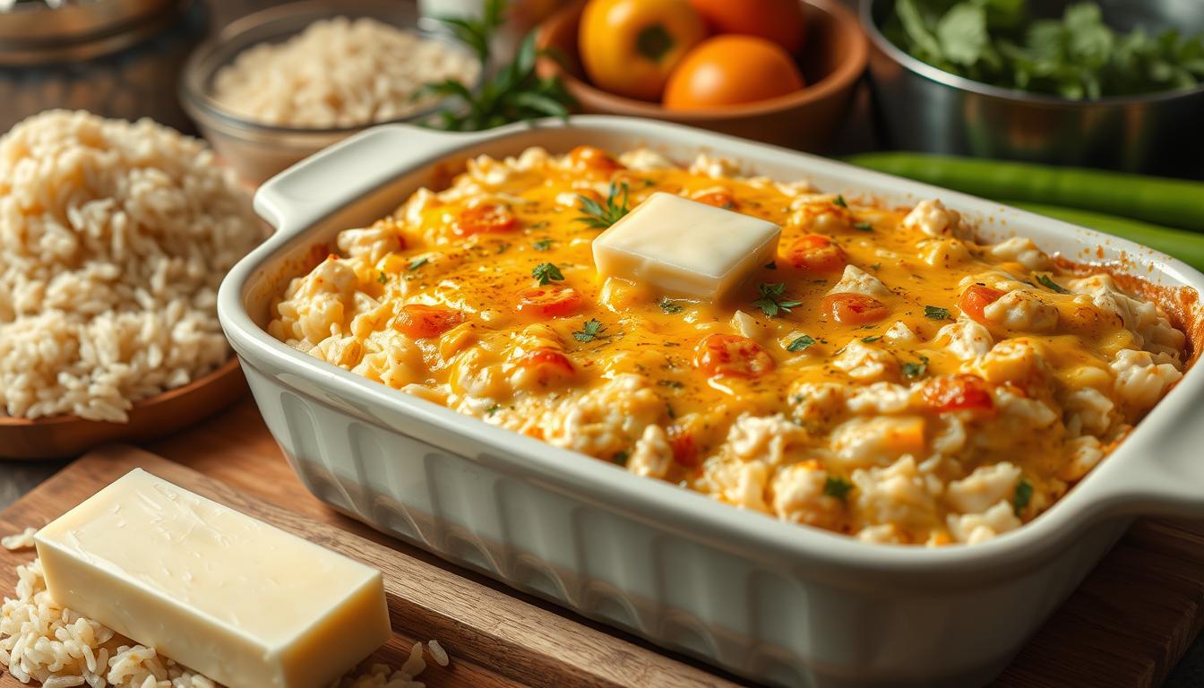 Stick-of-Butter Chicken and Rice Casserole