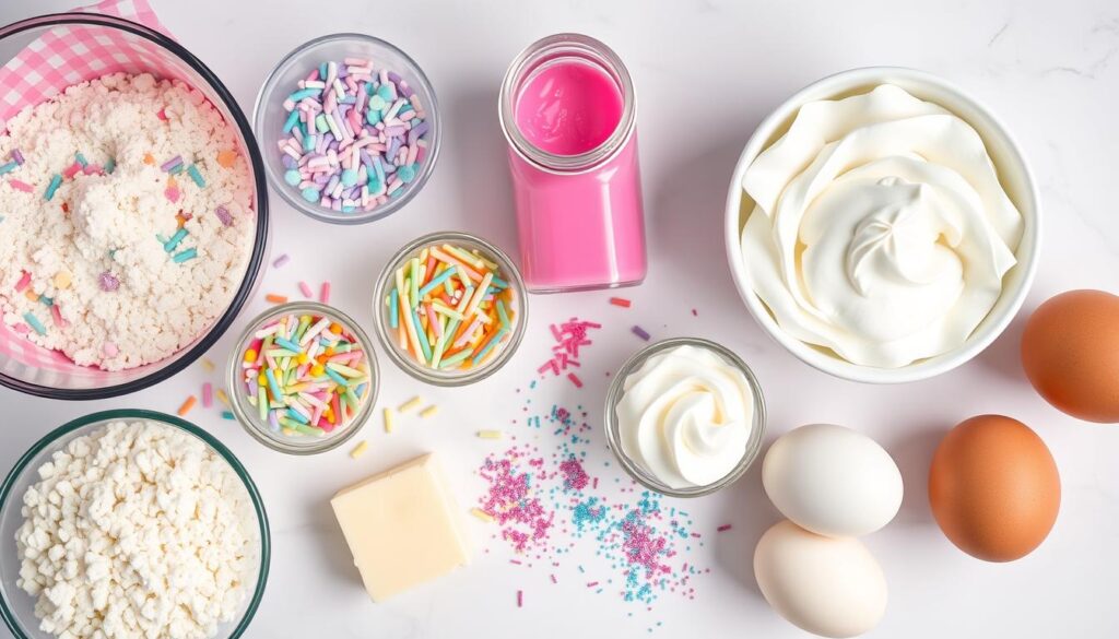 Unicorn Cupcake Ingredients